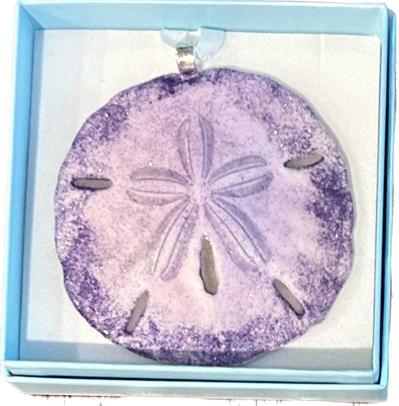 Purple Sand Dollar Print - Perfect Gift for Beachcombers